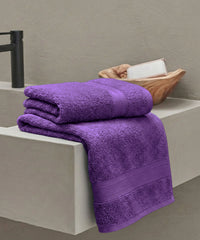 Soft Comfort 1Pc Bath Towel, Plum|509 GSM Cotton|Air Rich Technology