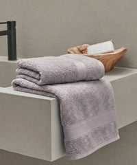 Soft Comfort 1Pc Bath Towel, Charcoal|509 GSM Cotton|Air Rich Technology