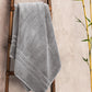 Luxe Home 1Pc Bath Towel, Charcoal| 600 GSM Cotton Bamboo