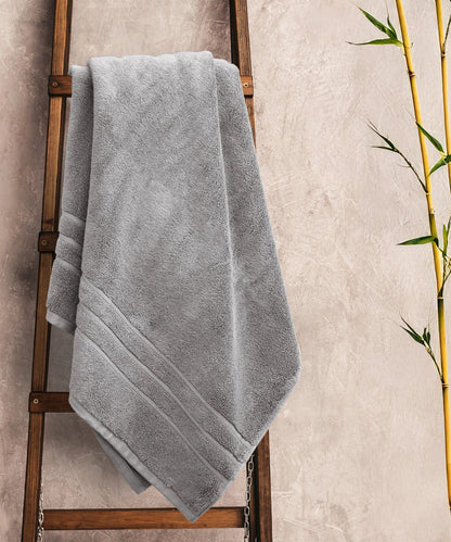 Luxe Home 1Pc Bath Towel, Charcoal| 600 GSM Cotton Bamboo