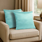 Everyday Solid Single Cushion, 250 GSM, 40 cm x 40 cm, Manor Green
