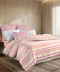 Soft Comfort King Bedsheet Set, Bloom Era | 200 TC Cotton|2 Pillow Covers