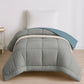 Comfort Living Solid Single AC Blanket/Comforter, Blue Fog|120 GSM Polyester|Reversible