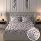 Home Essential Warm Fitted King Bedsheet, Eloise| 290 GSM Polyester|2 Pillow Covers