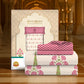Home Essential Royal Bloom Queen Bedsheet Set, Raya Pink| 144TC Cotton| 2 Pillow Covers