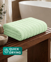 Quick Dry 1 Pc Bath Towel, Sage|400 GSM Cotton