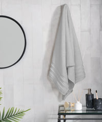 Luxury 1Pc Bath Towel, Grey | 625 GSM| Anti Microbial