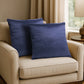 Everyday Solid Single Cushion, 250 GSM, 40 cm x 40 cm, Blue Glory