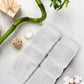 Luxe Home 2Pc Face Towel, Silver| 600 GSM Cotton Bamboo