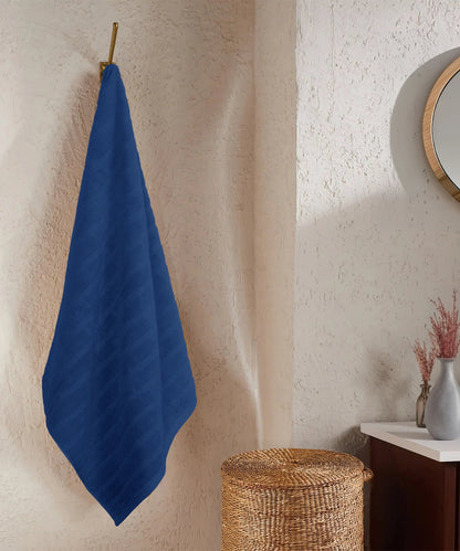 Quick Dry 1 Pc Bath Towel,Navy Blue|400 GSM Cotton