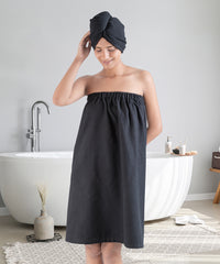 Urban Comfort (Head+Body)Wrap Set, Shoe Black| 240 GSM Cotton