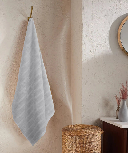 Quick Dry 1 Pc Bath Towel,Charcoal Grey|400 GSM Cotton