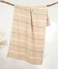 Urban Comfort Bath Towel, Hexa Brown| 450 GSM Cotton|Dry Fast