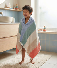 Juniors Bath Towel, Stripe| 550 GSM | 100% Premium Cotton