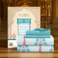 Home Essential Royal Bloom Queen Bedsheet Set, Raya Blue| 144TC Cotton| 2 Pillow Covers
