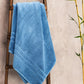 Luxe Home 1Pc Bath Towel, Sea Blue| 600 GSM Cotton Bamboo
