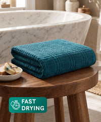 Fast Dry FABO 1 Pc Bath Towel, Aquascape | 400GSM | Super Absorbent