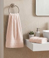 Indulgence 2Pc Hand Towel, Basic Pink|600 GSM Cotton
