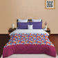 Classic Prakriti King Bedsheet Set, Taran|210 TC Cotton|2 Pillow Covers