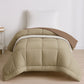Soft Comfort Solid Single AC Blanket/Comforter, French Roast|200 GSM Micro Polyester|Reversible