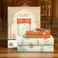 Home Essential Royal Bloom Queen Bedsheet Set, Gilded Dream Orange| 144TC Cotton| 2 Pillow Covers