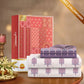 Celebration Queen Bedsheet Set, Saanjh Purple | 144 TC Cotton| 2 Pillow Covers