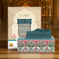 Home Essential Royal Bloom Queen Bedsheet Set, Rosario Teal| 144TC Cotton| 2 Pillow Covers