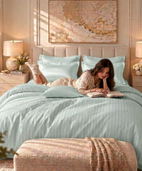 Luxe Home Egyptian Lyocel King Bedsheet Set, Smoke| 500TC| 4 Pillow Covers