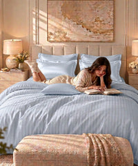 Luxe Home Egyptian Lyocel King Bedsheet Set, Plein Air| 500TC| 4 Pillow Covers