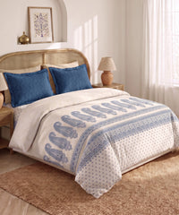 Shilpkalaa Printed King Bedsheet Set, Pashmina| 144TC Cotton| 2 Pillow covers