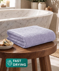 Fast Dry FABO 1 Pc Bath Towel, Lavinder Haze | 400GSM | Super Absorbent