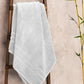 Luxe Home 1Pc Bath Towel, Silver| 600 GSM Cotton Bamboo