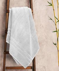 Luxe Home 1Pc Bath Towel, Silver| 600 GSM Cotton Bamboo