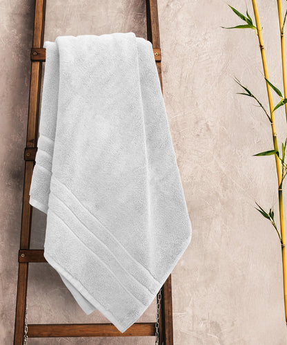 Luxe Home 1Pc Bath Towel, Silver| 600 GSM Cotton Bamboo