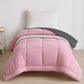 Soft Comfort Solid Single AC Blanket/Comforter, Rose Dust|200 GSM Micro Polyester|Reversible