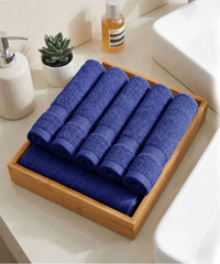 Urban Comfort  6Pc Face Towel Set, New Navy| 450 GSM | 100% Cotton