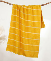 Urban Comfort Bath Towel, Drama Yellow| 450 GSM Cotton|Dry Fast