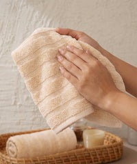 Quick Dry 2 Pc Hand Towel, Beige|400 GSM Cotton