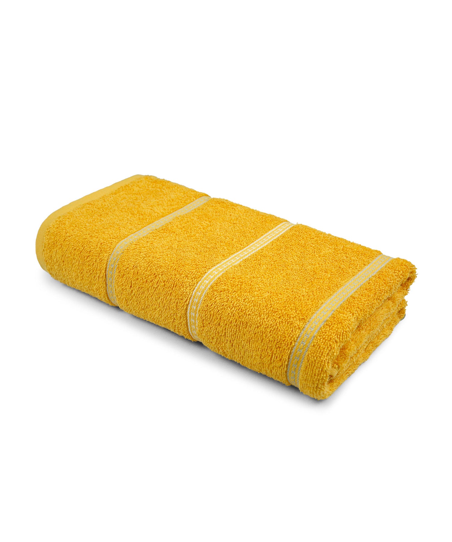 Urban Comfort Bath Towel, Drama Yellow| 450 GSM Cotton|Dry Fast