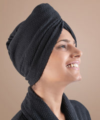 Urban Comfort Headwrap, Shoe Black | 240 GSM Cotton