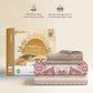 Classic Prakriti King Bedsheet Set, Tejas|210 TC Cotton|2 Pillow Covers