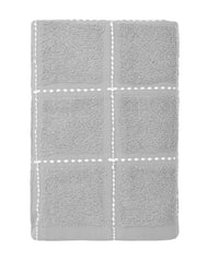 Dusk & Dawn Cloud Grey 2 Hand Towel, 400 GSM, Cotton Rich, Weft Insert Solid Towel, Grey