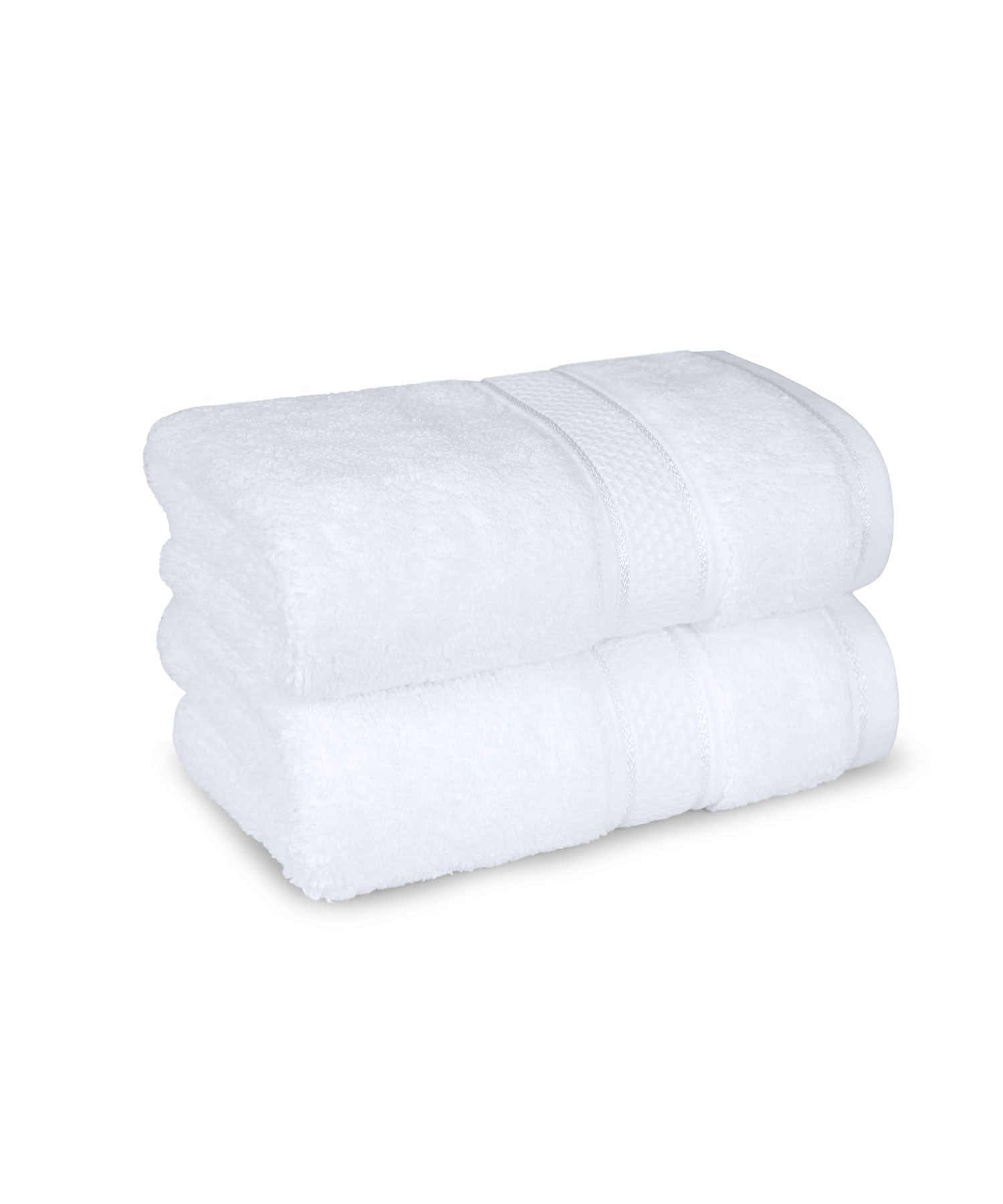 Indulgence 2Pc Hand Towel, Bright White|600 GSM Cotton