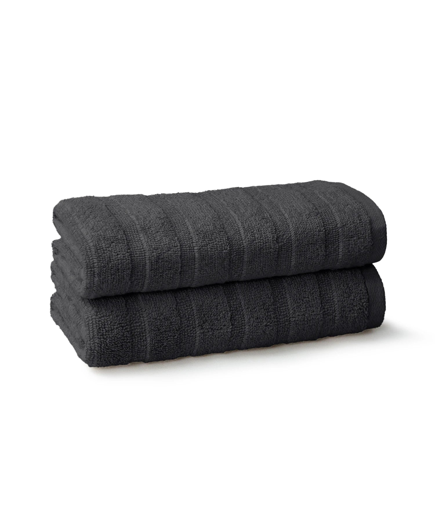 Quick Dry 2 Pc Hand Towel, Black|400 GSM Cotton