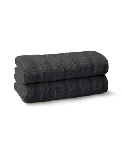 Quick Dry 2 Pc Hand Towel, Black|400 GSM Cotton