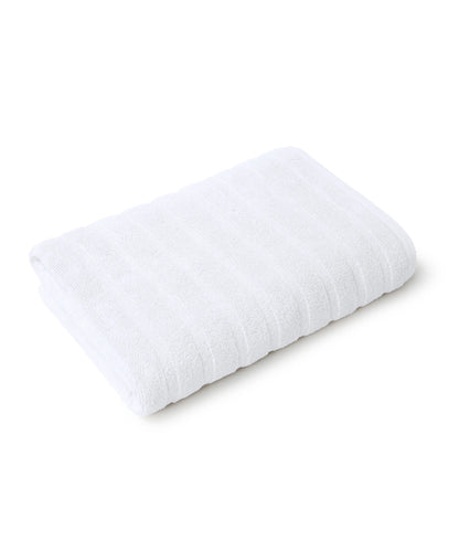 Quick Dry 1 Pc Bath Towel, White|400 GSM Cotton