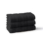 Quick Dry 3 Pc Wash Towel, Black|400 GSM Cotton