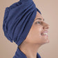 Urban Comfort Headwrap,100% Cotton, Light Weight, Durable Deep Cobalt