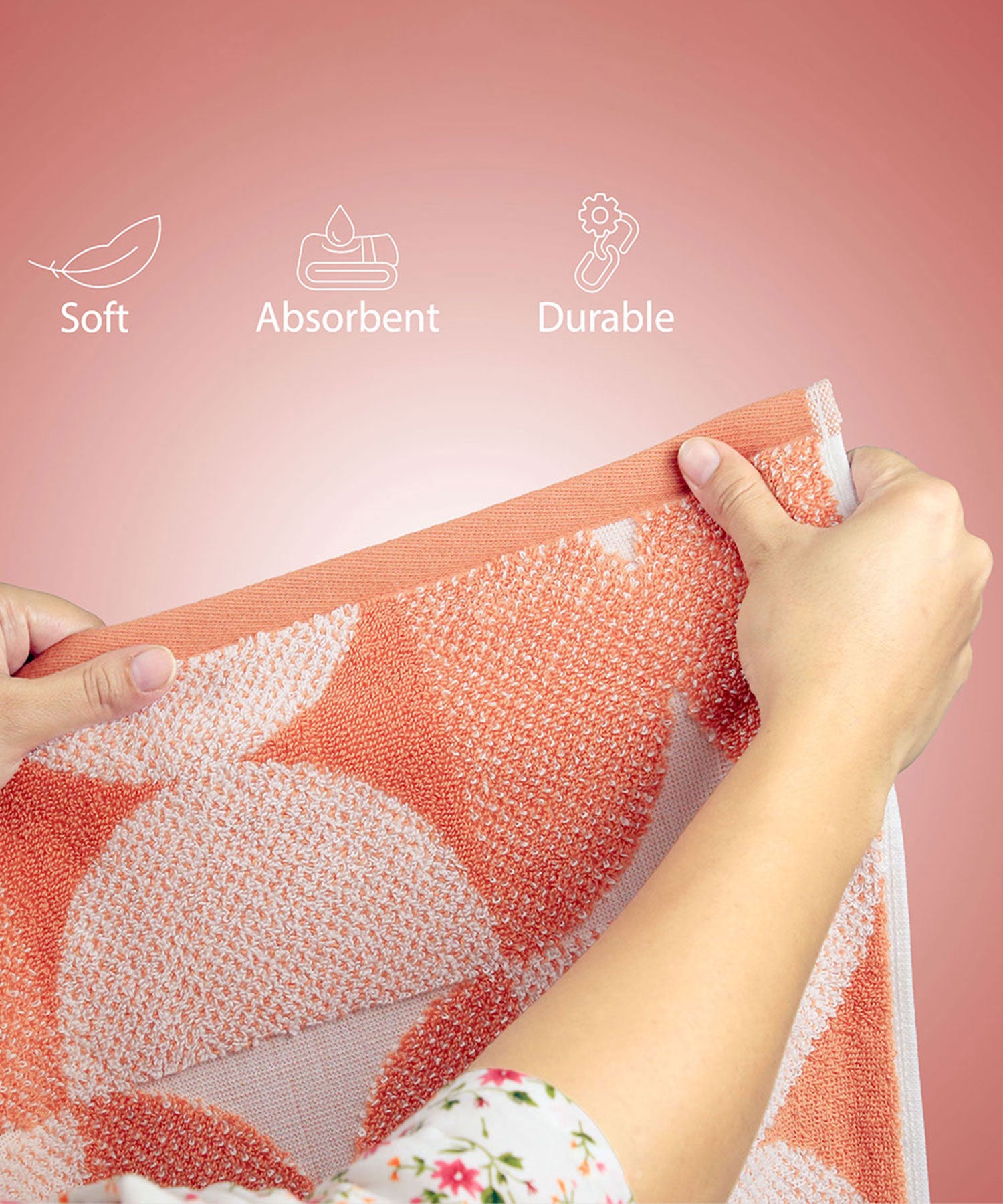 Finesse Fashion Bath Towel, Muted Clay|600 GSM Cotton