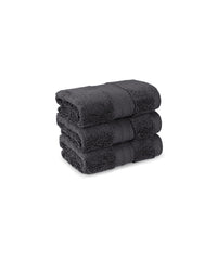 Luxury 3 Pc Face Towel Set, Charcoal|625 GSM Premium Cotton| Antimicrobial